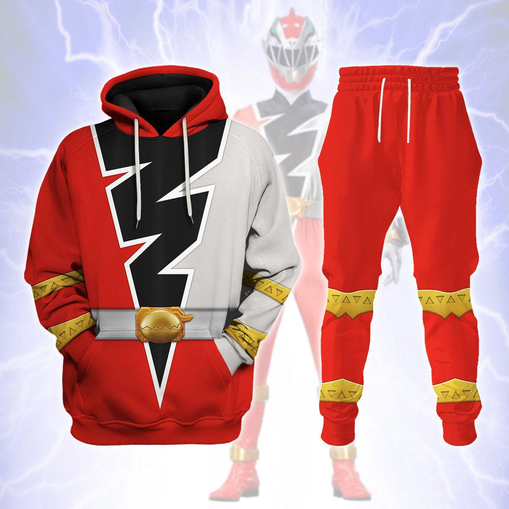 CustomsPig Red Zayto Ranger Dino Fury Hoodies Sweatshirt T-Shirt Zip Hoodies Sweatpants - CustomsPig.com