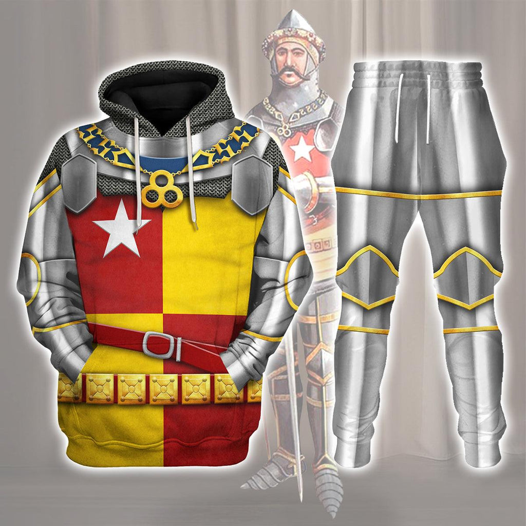 Oodiegang Richard de Vere- Battle of Agincourt Knights Costume Hoodie Sweatshirt T-Shirt Tracksuit - Oodiegang.com