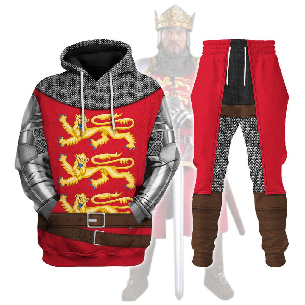 OodieGang Richard The Lionheart Knight A Royal Heraldry Costume Hoodie Sweatshirt T-Shirt Tracksuit - OodieGang.com