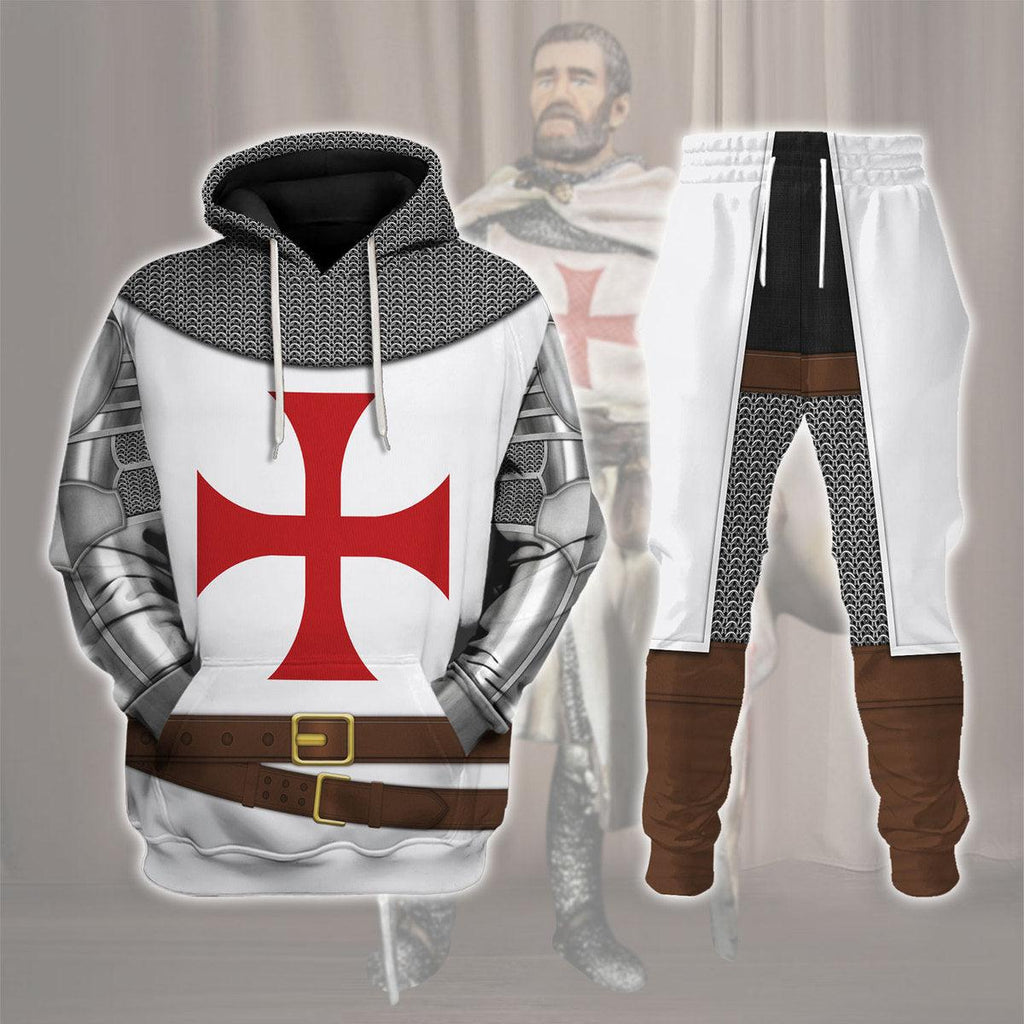 CustomsPig Richard The Lionheart Knight Costume Hoodie Sweatshirt T-Shirt Tracksuit - CustomsPig.com