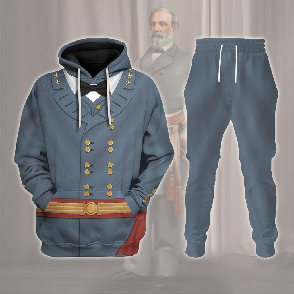 OodieGang Robert E. Lee American Confederate General Costume Hoodie Sweatshirt T-Shirt Tracksuit - OodieGang.com