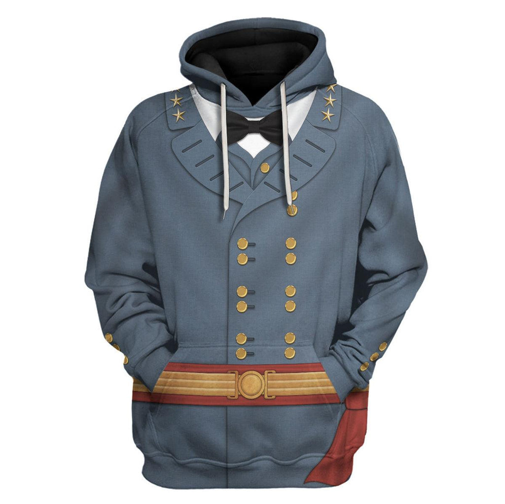 OodieGang Robert E. Lee American Confederate General Costume Hoodie Sweatshirt T-Shirt Tracksuit - OodieGang.com