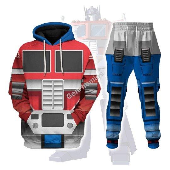 OodieGang Robot Optimus Prime Costume Cosplay Hoodie Tracksuit - OodieGang.com