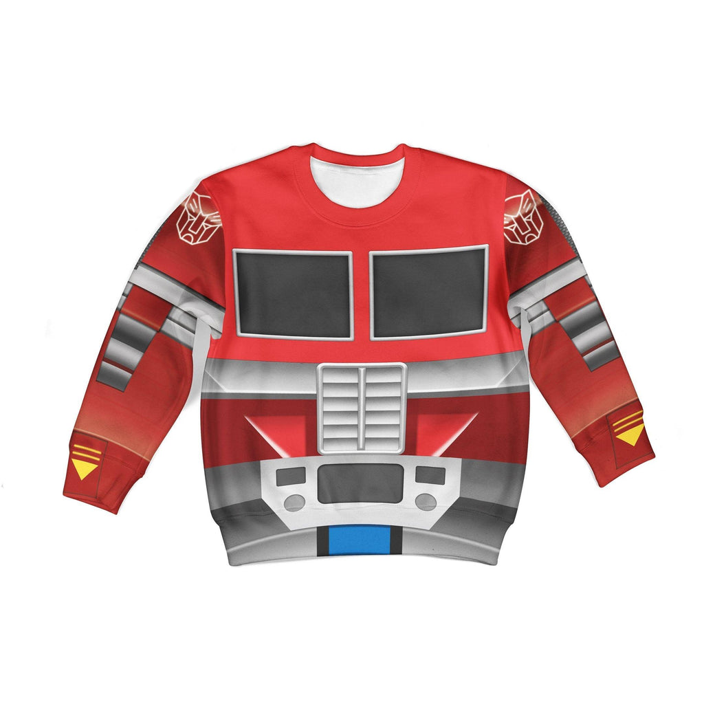 OodieGang Robot Optimus Prime Kid Costume Cosplay Hoodie Sweatshirt T-Shirt - OodieGang.com