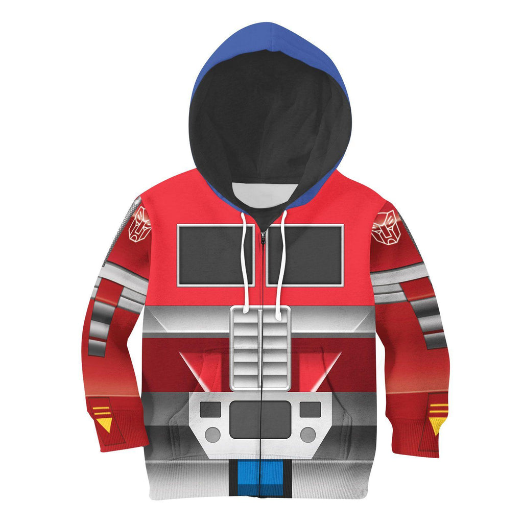 OodieGang Robot Optimus Prime Kid Costume Cosplay Hoodie Sweatshirt T-Shirt - OodieGang.com