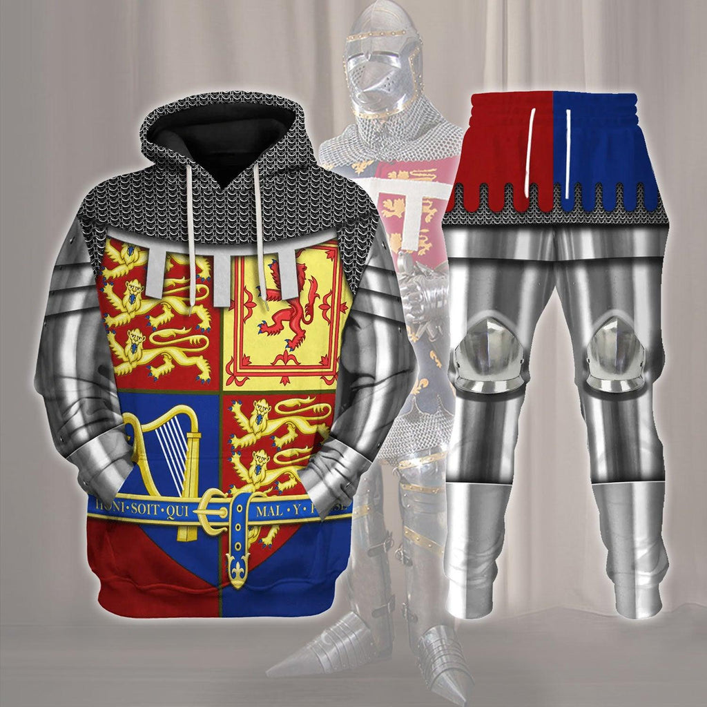 OodieGang Royal Coat of Arms of the United Kingdom (Queen Elizabeth II) Costume Hoodie Sweatshirt T-Shirt Tracksuit - OodieGang.com