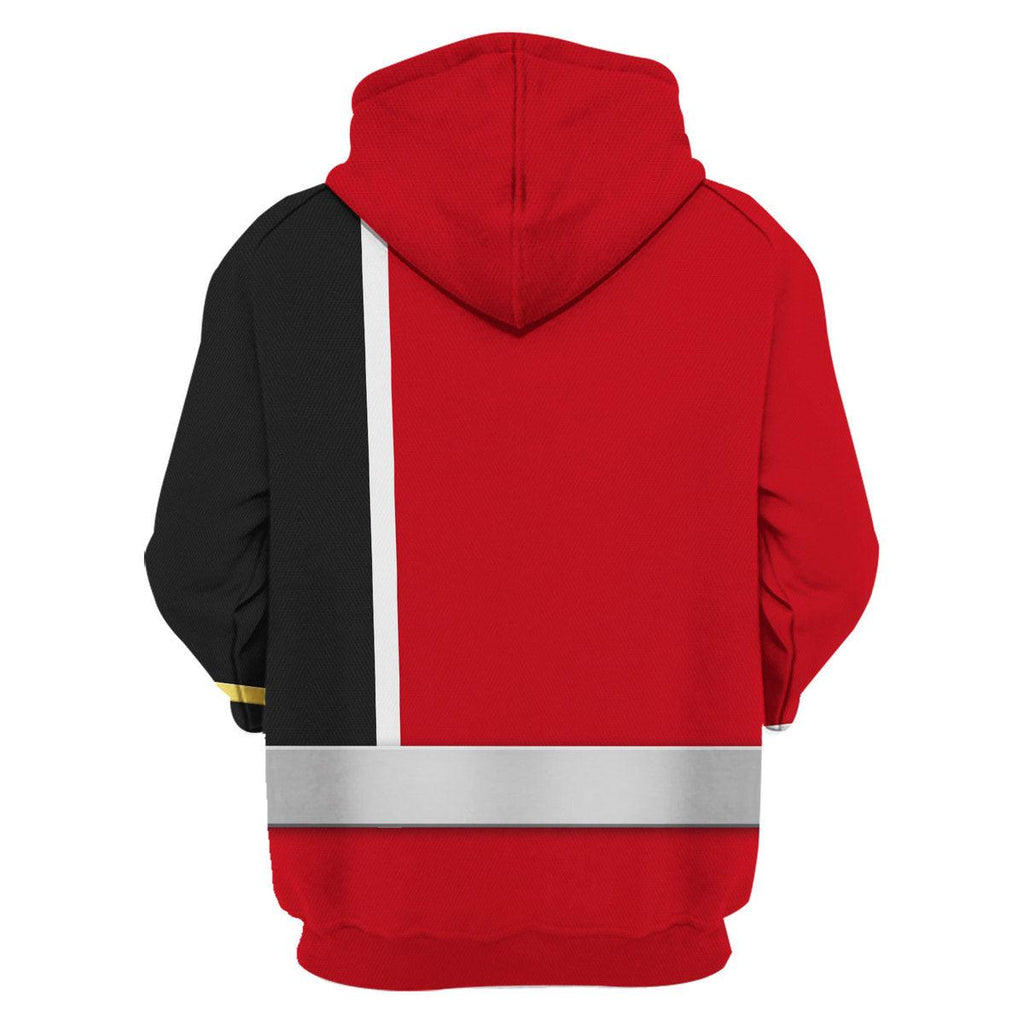 OodieGang S.P.D Red Ranger Hoodies Sweatshirt T-shirt Sweatpants Hawaiian Tracksuit - OodieGang.com