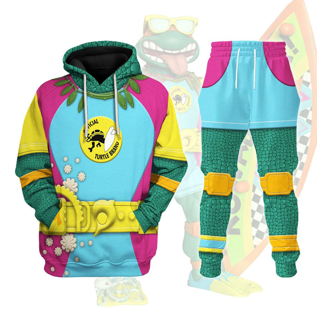 Oodiegang Sewer Surfer Mike TMNT Costume Hoodie Sweatshirt T-Shirt Sweatpants - Oodiegang.com