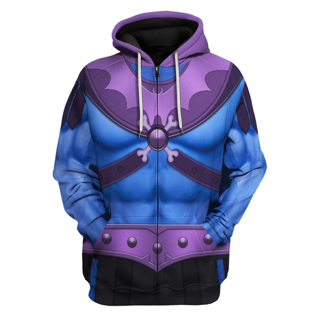 OodieGang Skeletor Figure Costumes Hoodies Sweatshirt T-shirt Tracksuit - OodieGang