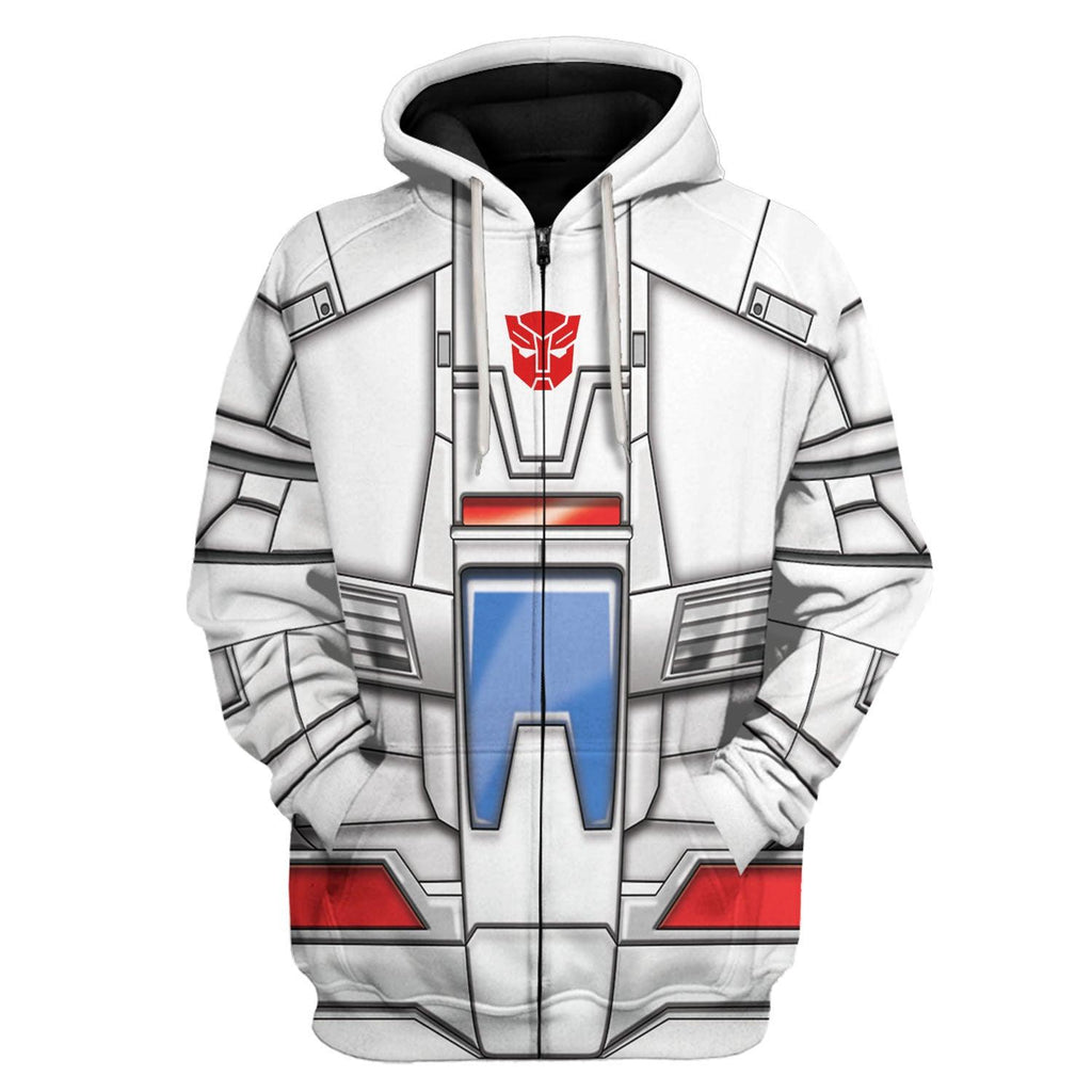 Oodiegang Skyfire Jetfire G1 Transfomers Robot Costume Hoodie Sweatshirt T-Shirt Tracksuit - Oodiegang.com