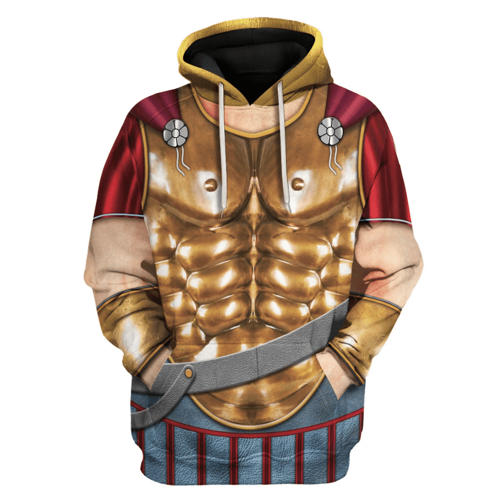 OodieGang Spartan Hoplite Armour Costume Hoodie Sweatshirt T-Shirt Tracksuit - OodieGang.com