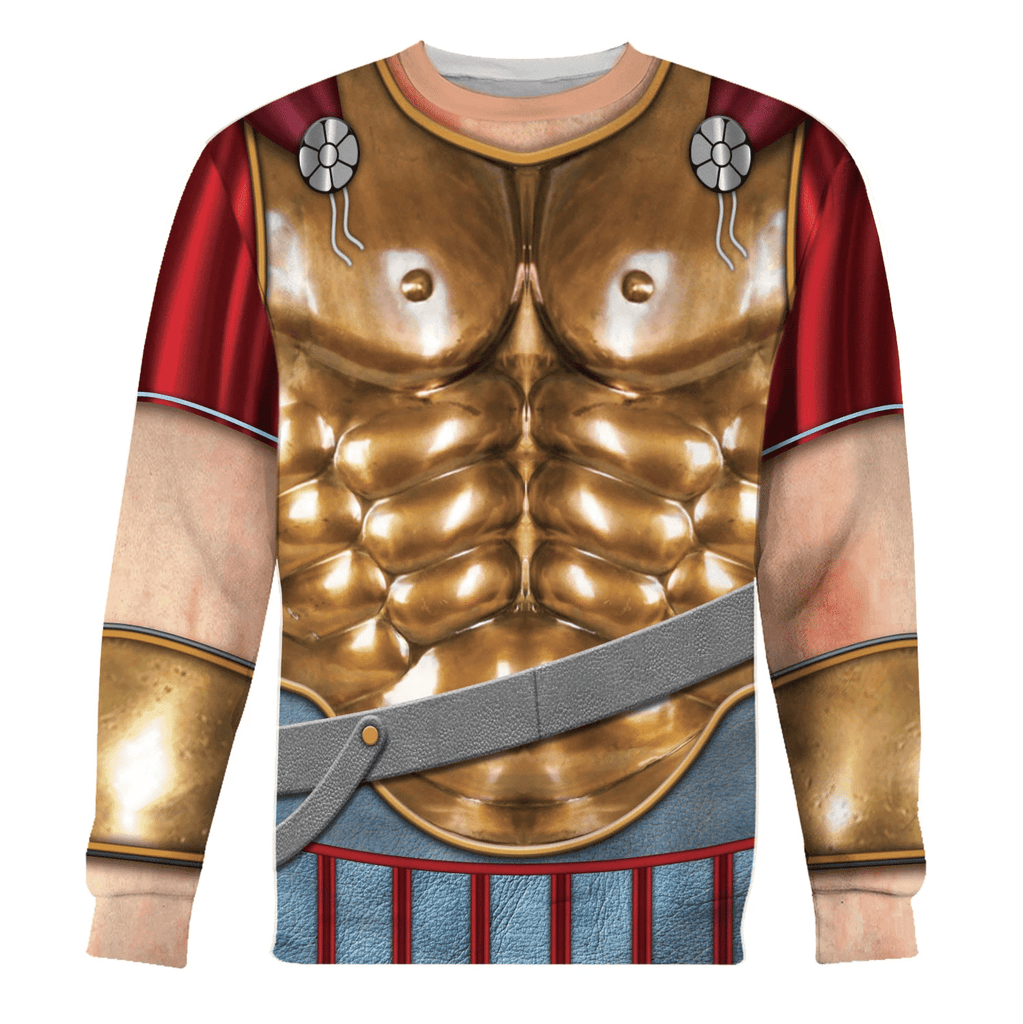 OodieGang Spartan Hoplite Armour Costume Hoodie Sweatshirt T-Shirt Tracksuit - OodieGang.com