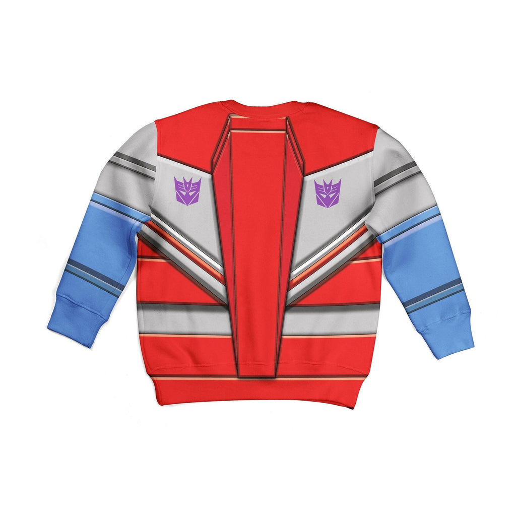 OodieGang Starscream Transfomers Kid Costume Cosplay Hoodie Sweatshirt T-Shirt - OodieGang.com