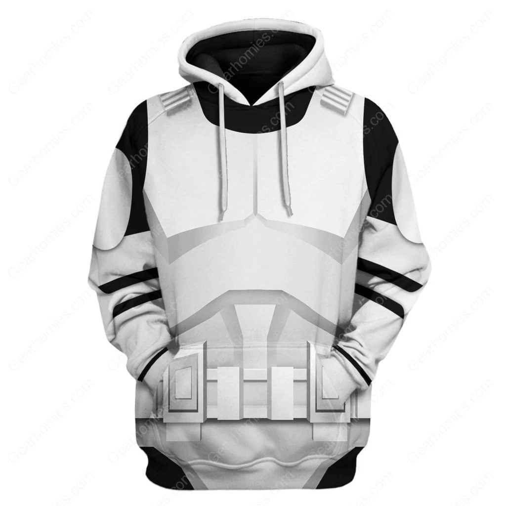 OodieGang Stormtrooper Costume Hoodie Sweatshirt T-Shirt Sweatpants - OodieGang.com