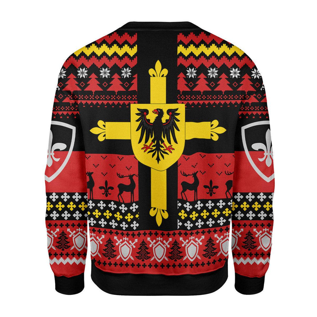 Oodiegang Teutonic Knights Christmas Ugly Sweater - Oodiegang.com