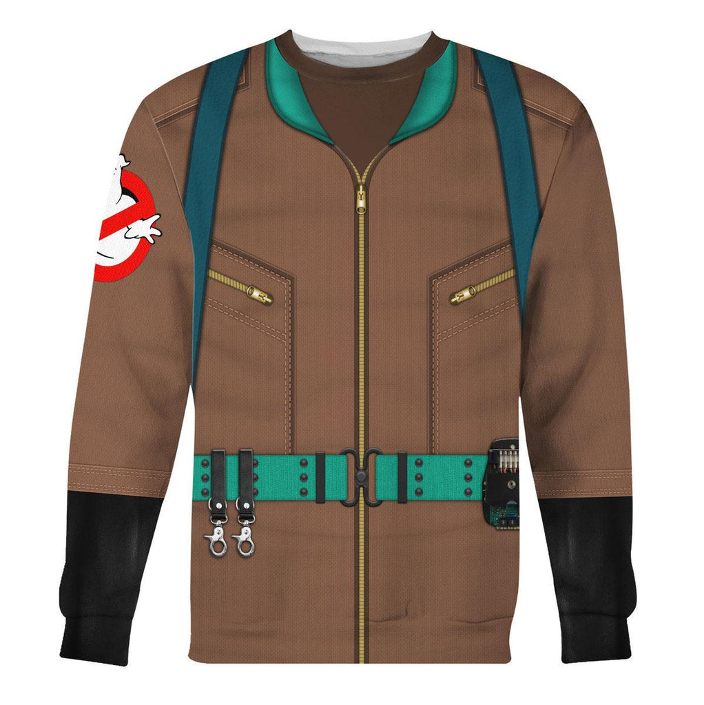 OodieGang The Real Ghostbusters Brown Costume Hoodie Sweatshirt T-Shirt Sweatpants - OodieGang.com