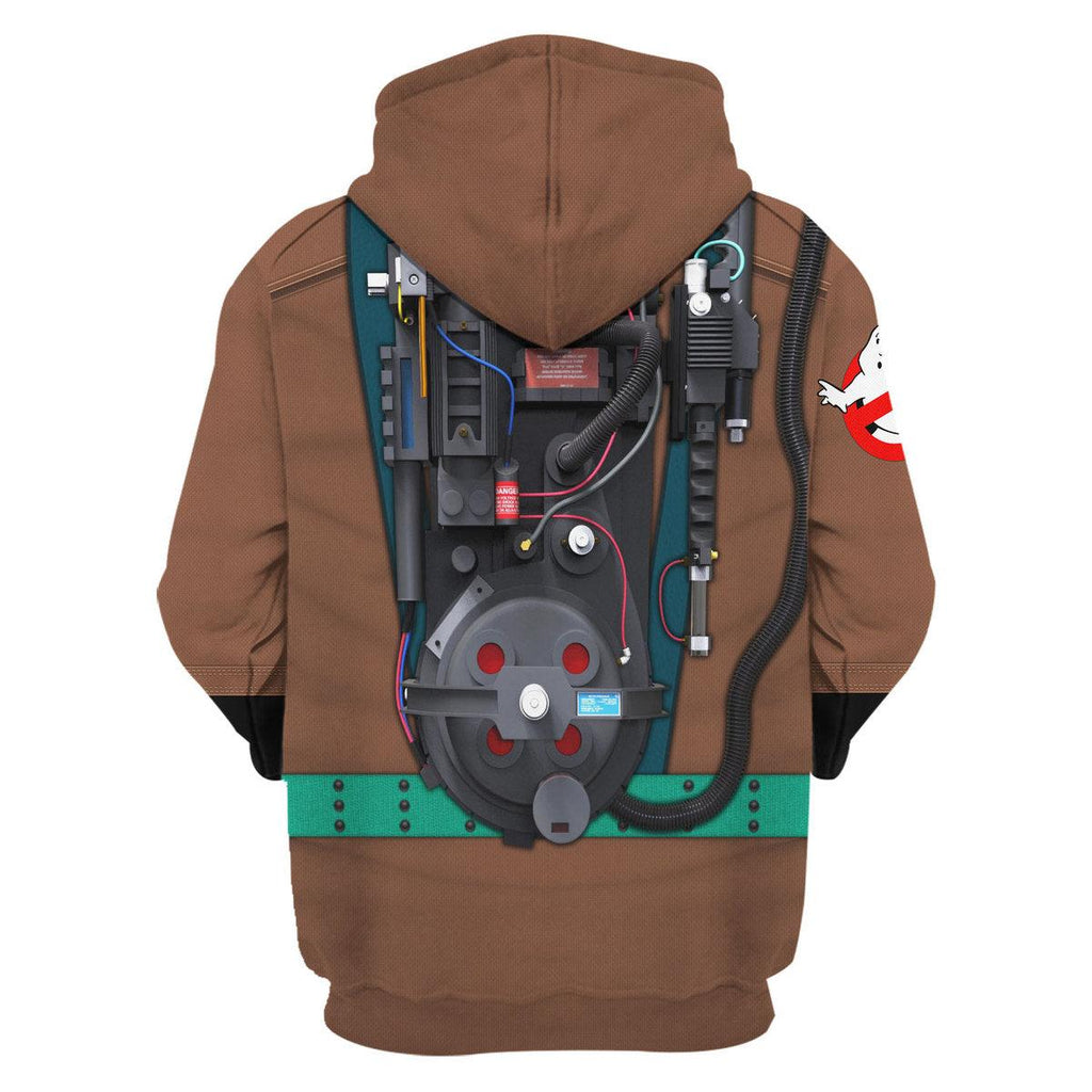 OodieGang The Real Ghostbusters Brown Costume Hoodie Sweatshirt T-Shirt Sweatpants - OodieGang.com