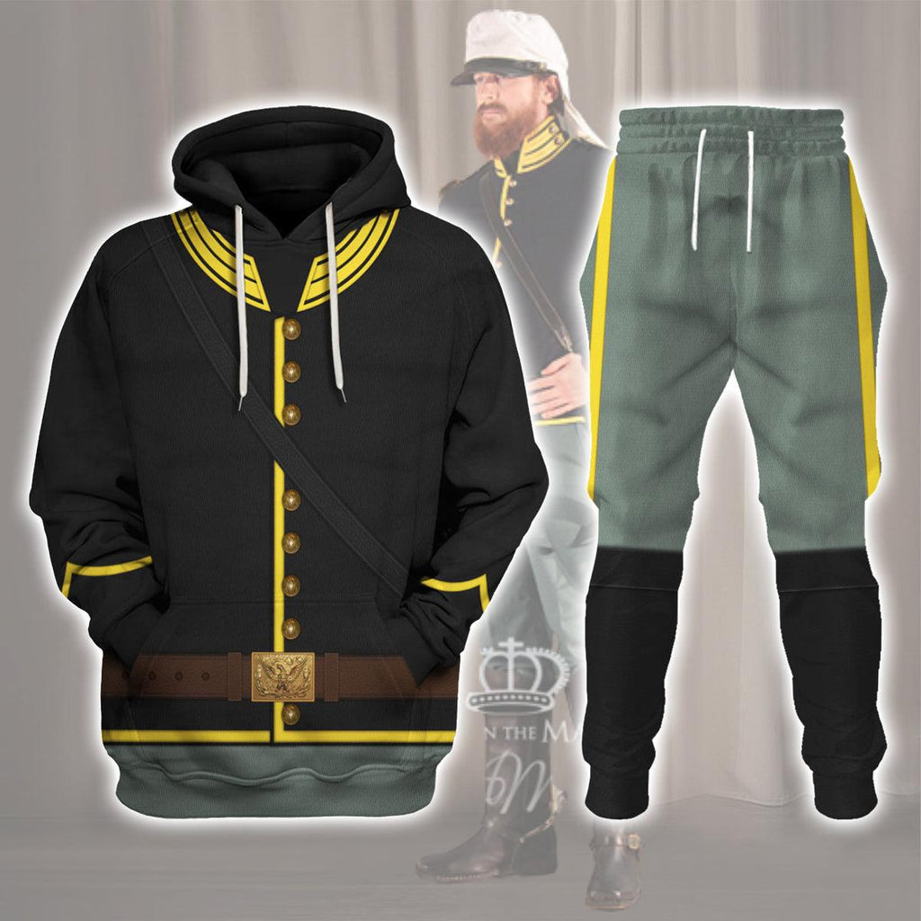 Oodiegang Union Army- Cavalry Trooper Uniform All Over Print Hoodie Sweatshirt T-Shirt Tracksuit - Oodiegang.com