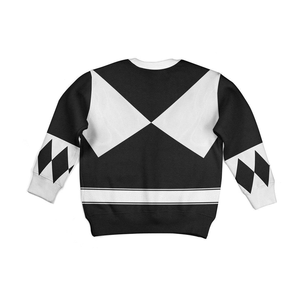 OodieGang Unisex Kid Tops Black Ranger Mighty Morphin Kid 3D Apparel - OodieGang.com