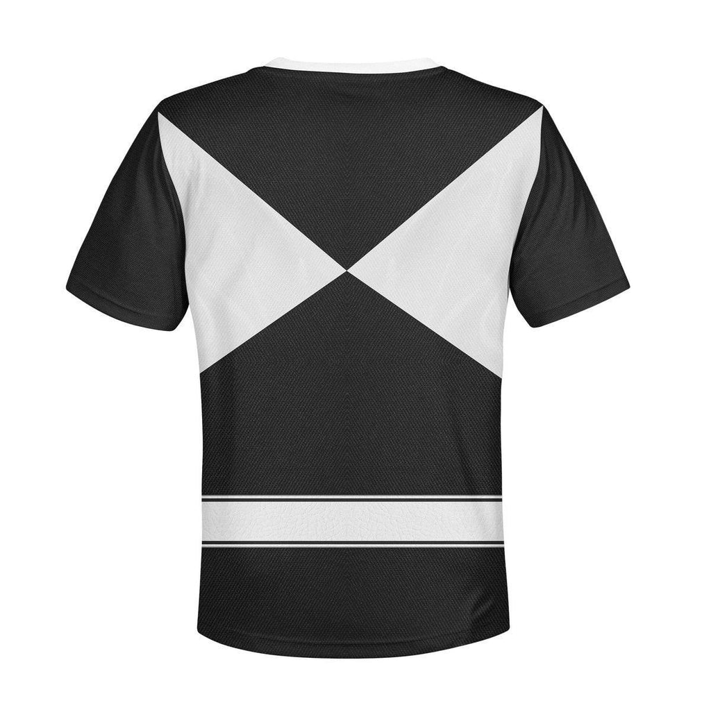 OodieGang Unisex Kid Tops Black Ranger Mighty Morphin Kid 3D Apparel - OodieGang.com