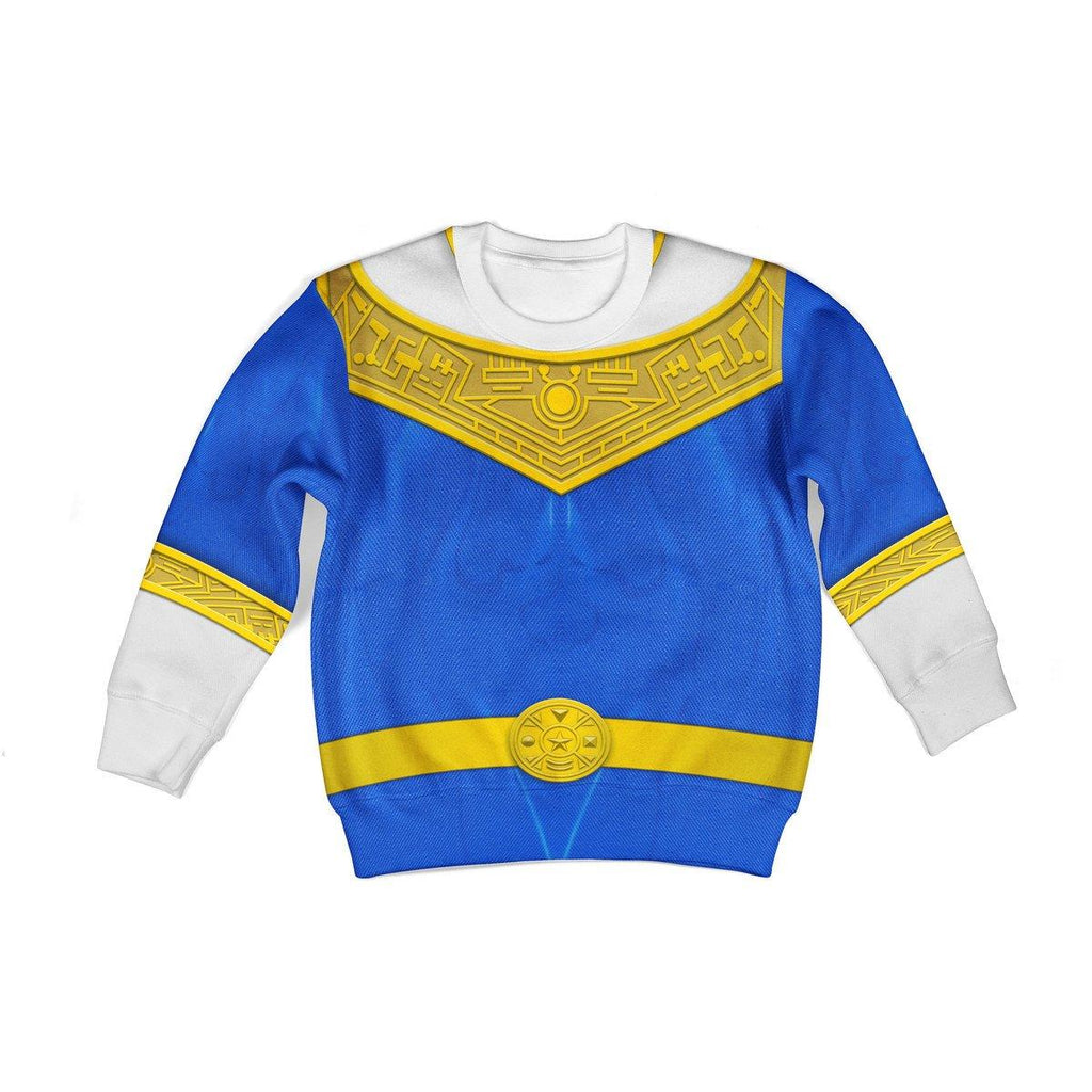 OodieGang Unisex Kid Tops Blue Power Rangers Zeo Kid 3D Apparel - OodieGang.com