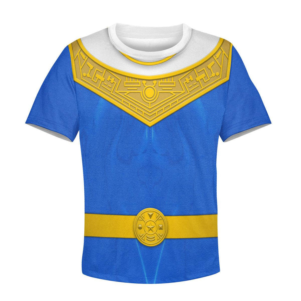 OodieGang Unisex Kid Tops Blue Power Rangers Zeo Kid 3D Apparel - OodieGang.com