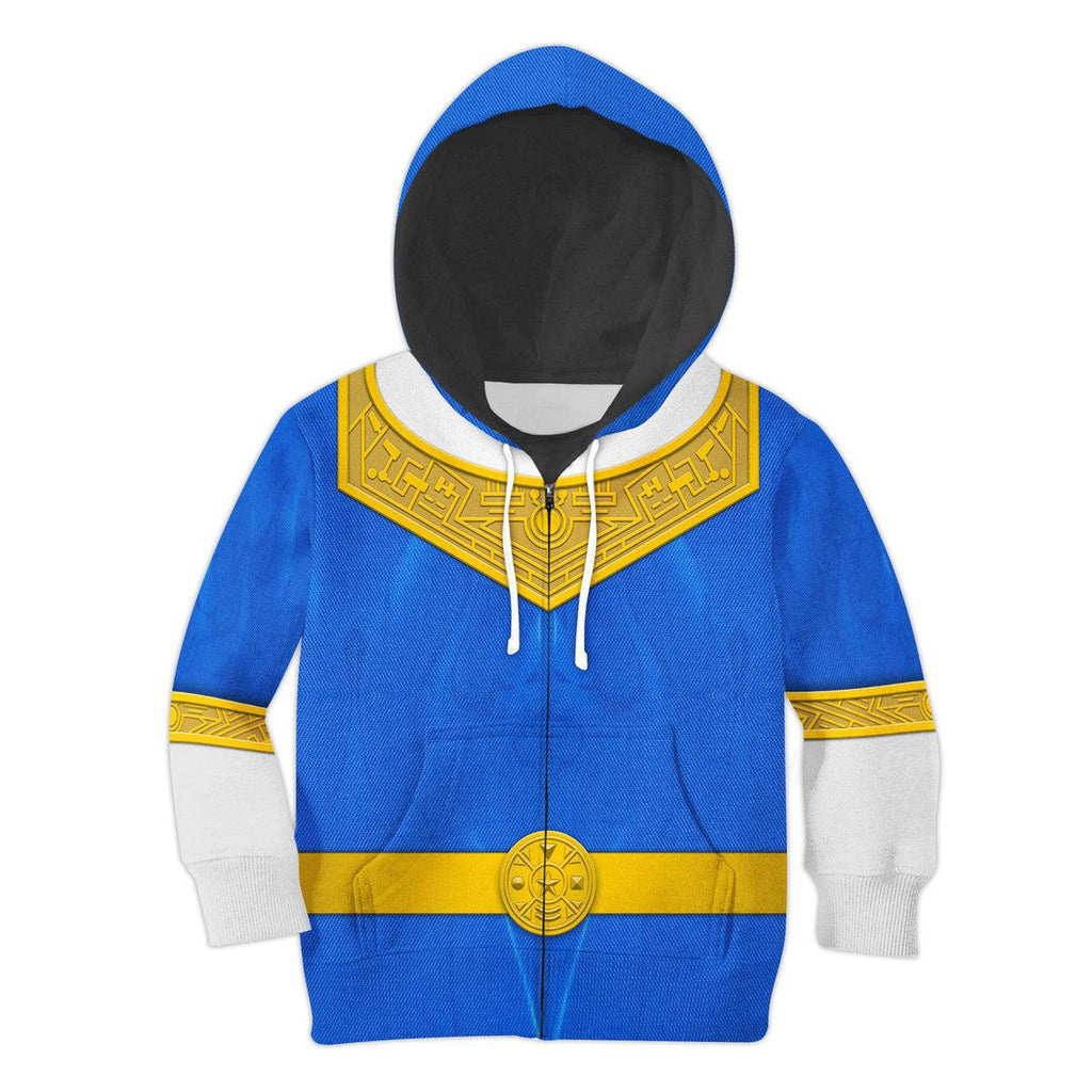 OodieGang Unisex Kid Tops Blue Power Rangers Zeo Kid 3D Apparel - OodieGang.com