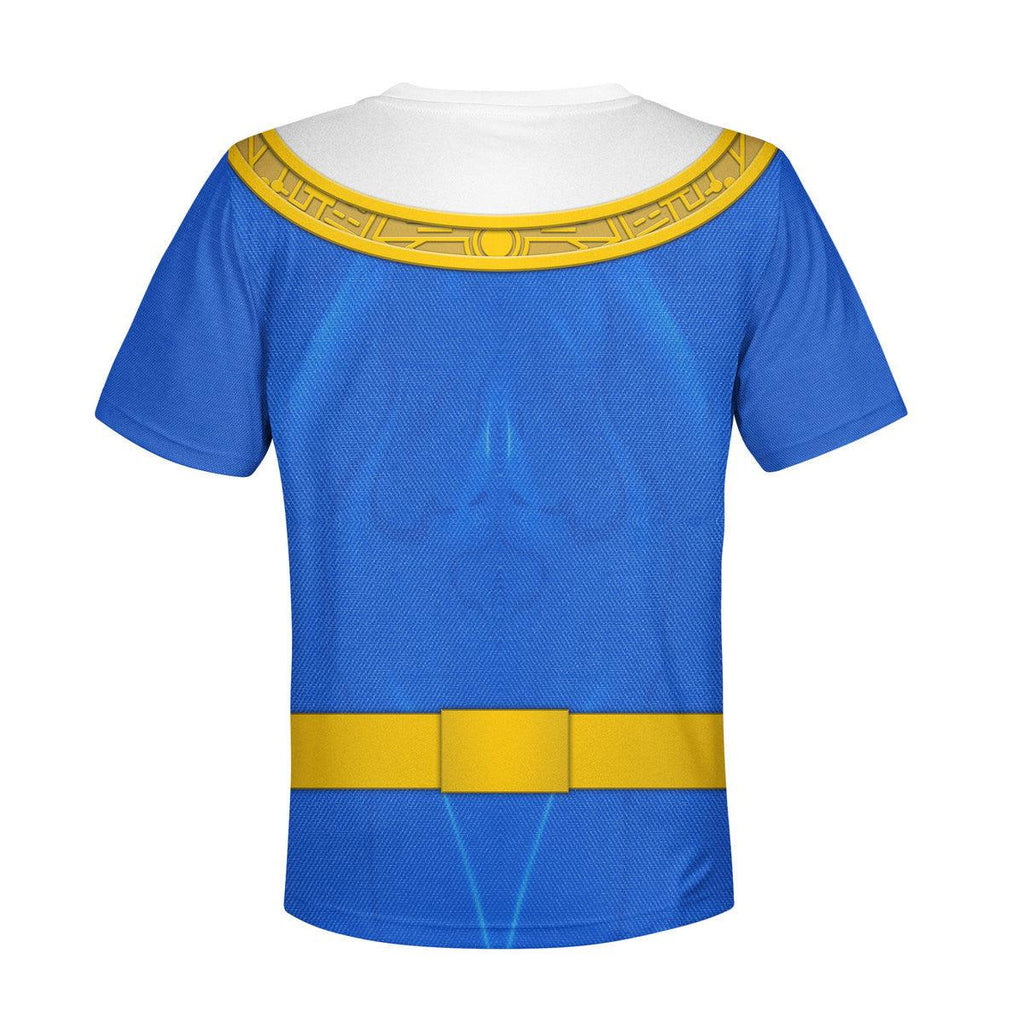 OodieGang Unisex Kid Tops Blue Power Rangers Zeo Kid 3D Apparel - OodieGang.com