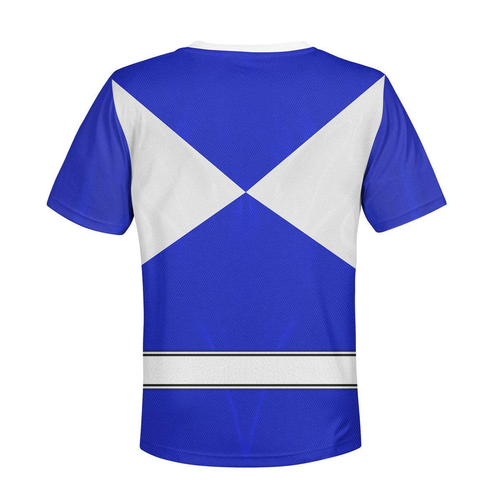 OodieGang Unisex Kid Tops Blue Ranger Mighty Morphin Kid 3D Apparel - OodieGang.com