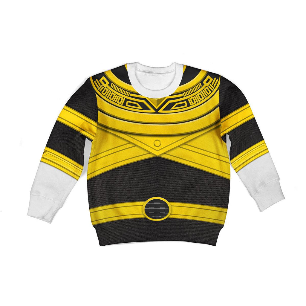 OodieGang Unisex Kid Tops Gold Power Rangers Zeo Kid 3D Apparel - OodieGang.com