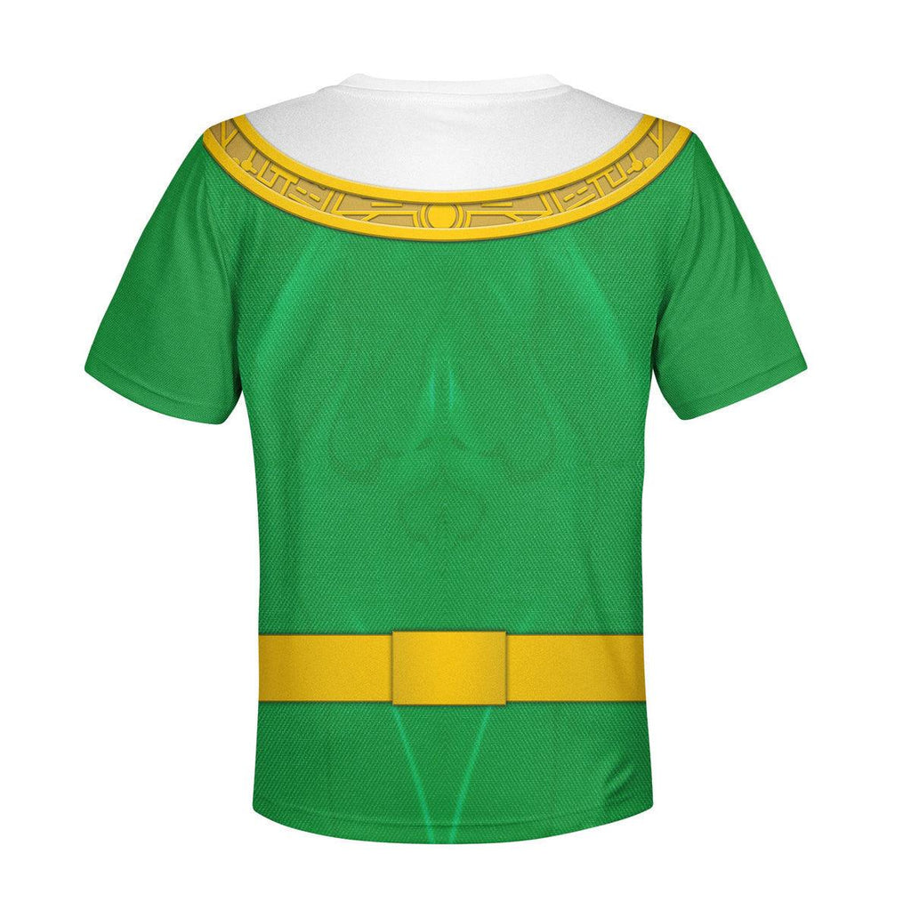 OodieGang Unisex Kid Tops Green Power Rangers Zeo Kid 3D Apparel - OodieGang.com