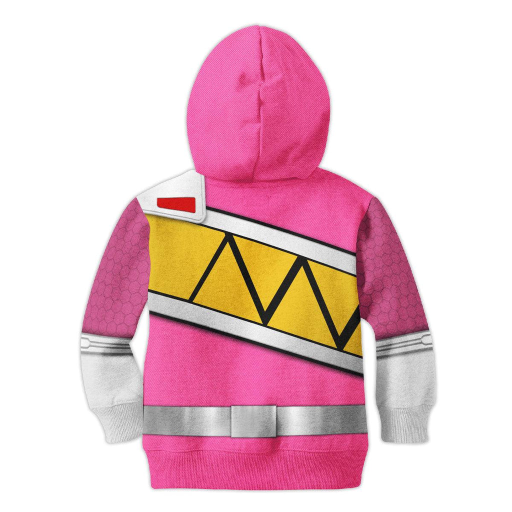 Oodiegang Unisex Kid Tops Pink Power Rangers Dino Charge 3D Apparel - DucG