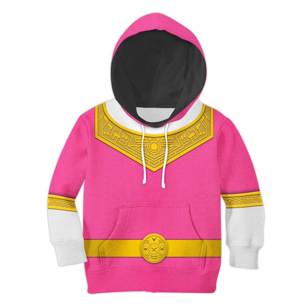 OodieGang Unisex Kid Tops Pink Power Rangers Zeo Kid 3D Apparel - OodieGang.com