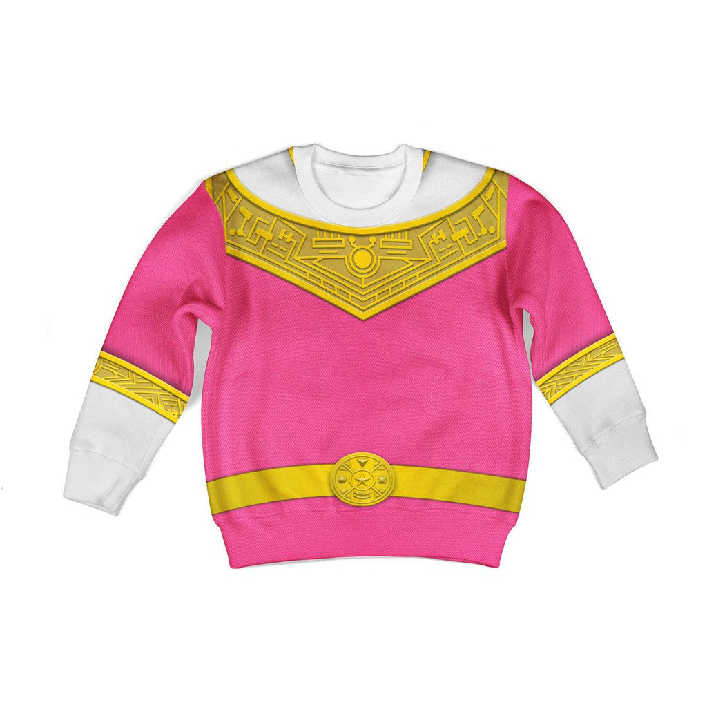 OodieGang Unisex Kid Tops Pink Power Rangers Zeo Kid 3D Apparel - OodieGang.com