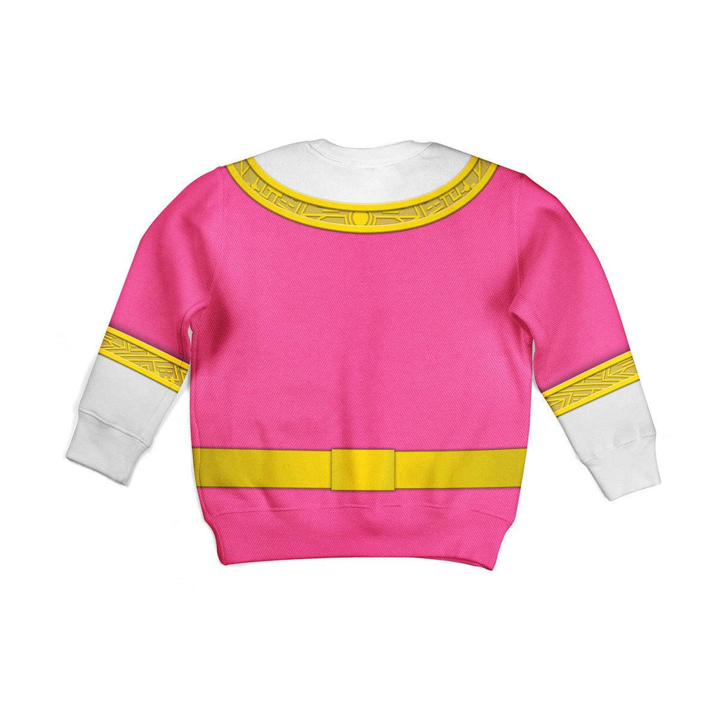 OodieGang Unisex Kid Tops Pink Power Rangers Zeo Kid 3D Apparel - OodieGang.com