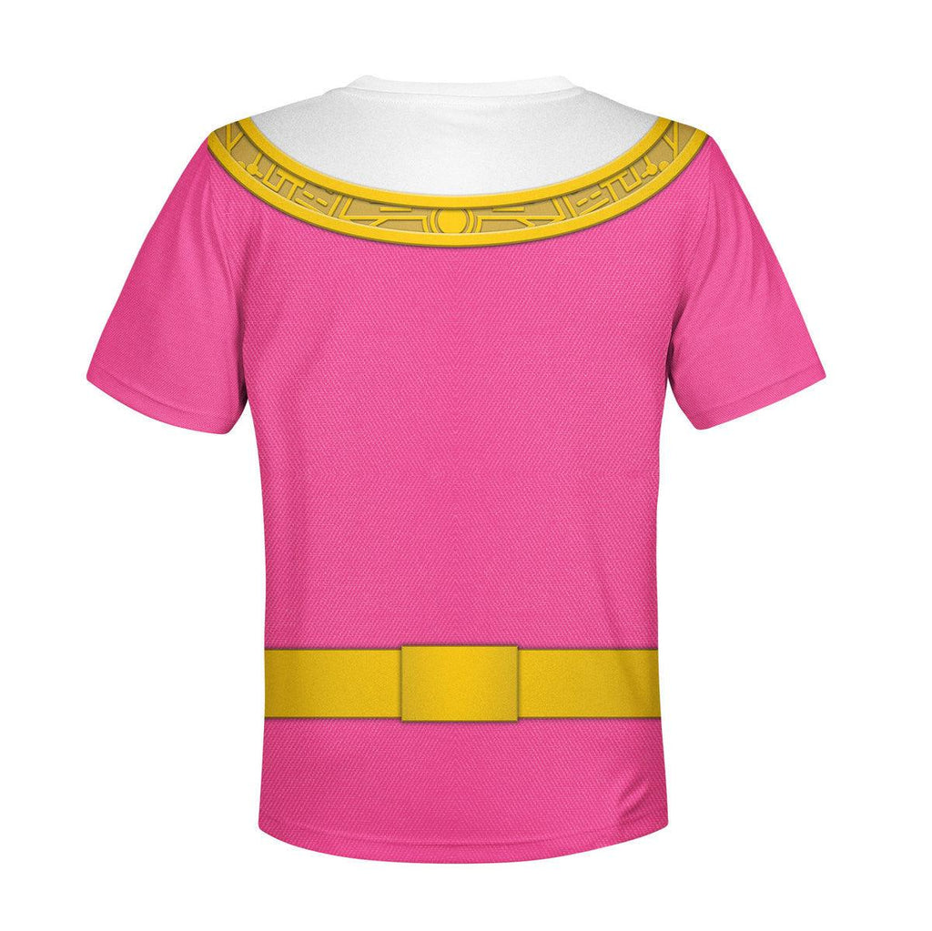 OodieGang Unisex Kid Tops Pink Power Rangers Zeo Kid 3D Apparel - OodieGang.com