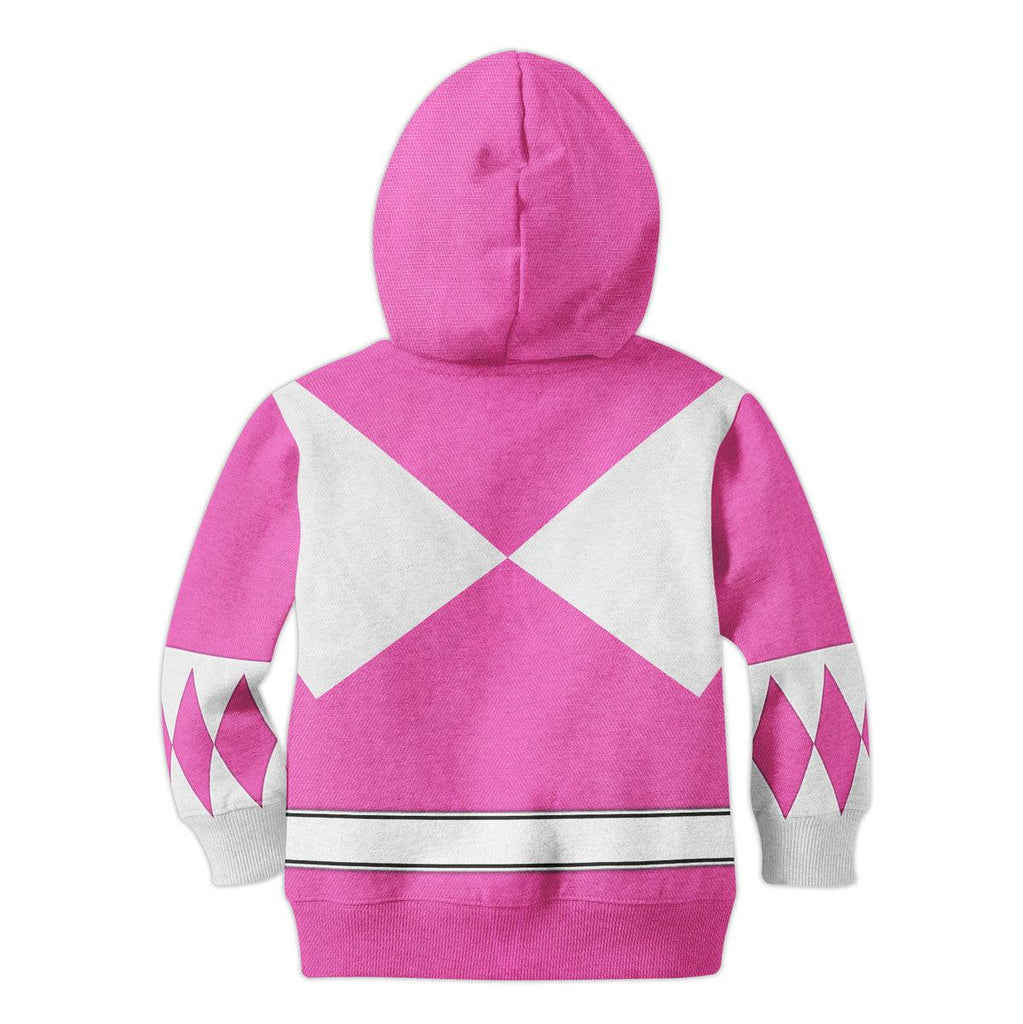 OodieGang Unisex Kid Tops Pink Ranger Mighty Morphin Kid 3D Apparel - OodieGang.com