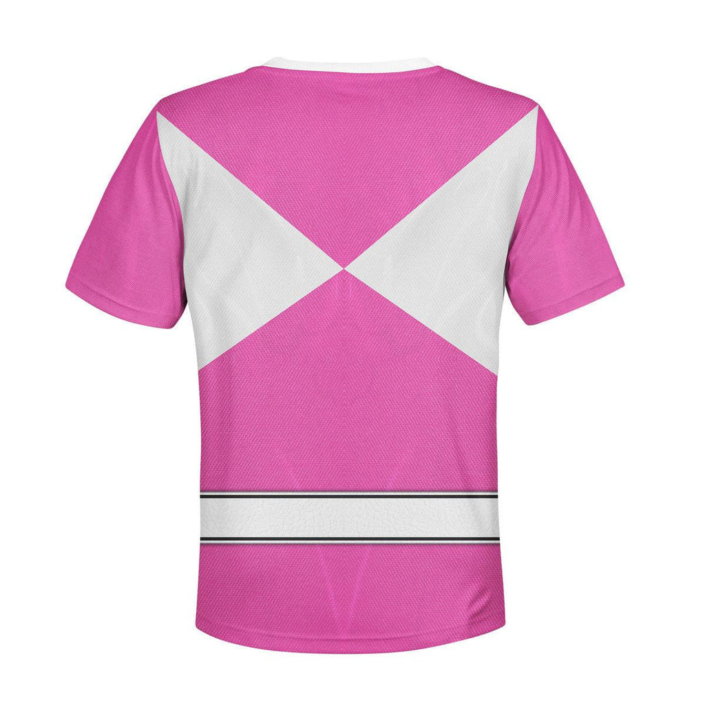 OodieGang Unisex Kid Tops Pink Ranger Mighty Morphin Kid 3D Apparel - OodieGang.com