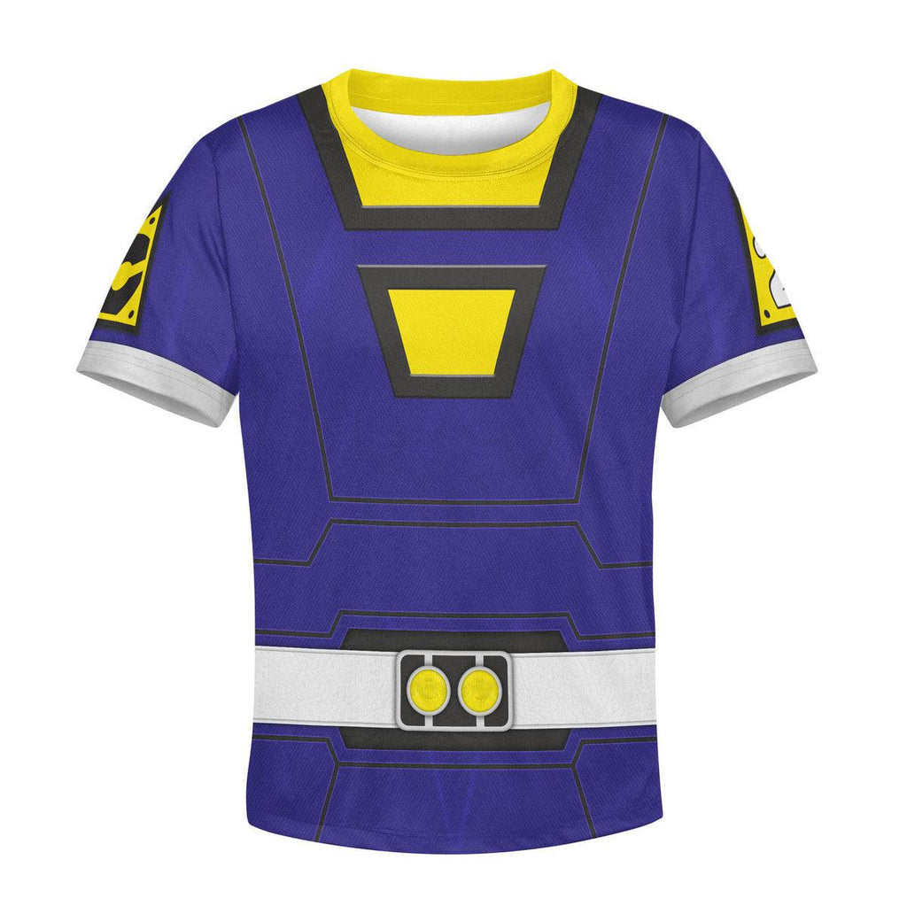 OodieGang Unisex Kid Tops Power Rangers Turbo Blue 3D Apparel - OodieGang.com