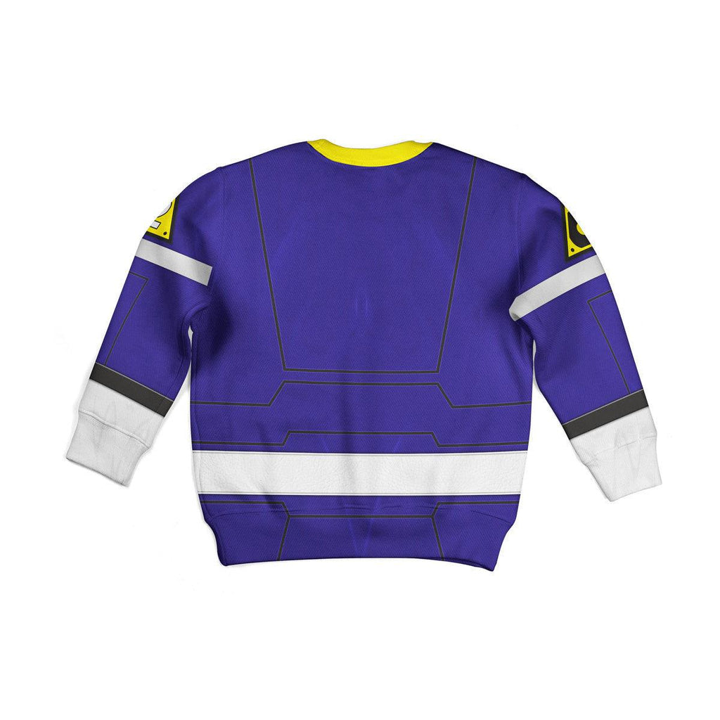 OodieGang Unisex Kid Tops Power Rangers Turbo Blue 3D Apparel - OodieGang.com