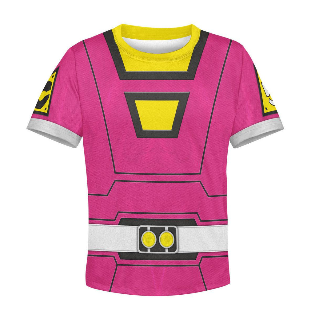 OodieGang Unisex Kid Tops Power Rangers Turbo Pink 3D Apparel - OodieGang.com