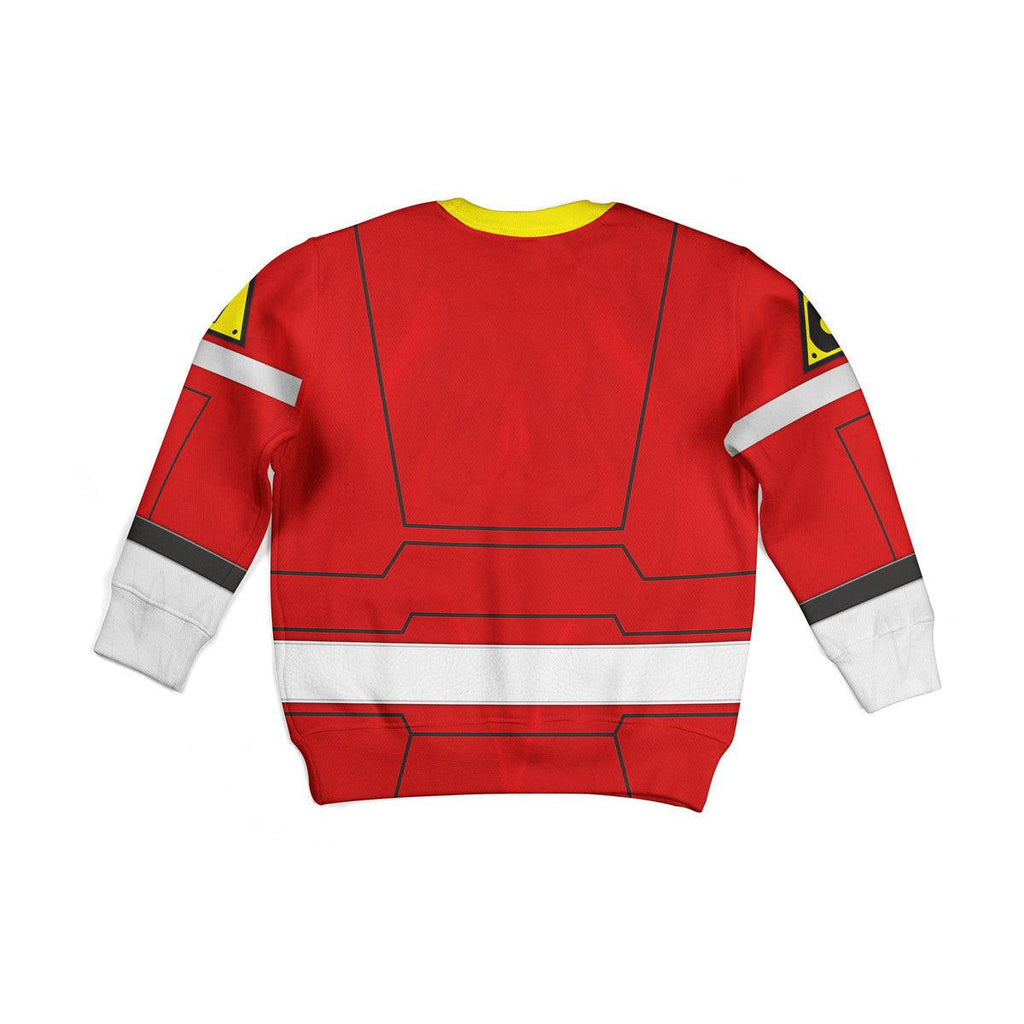 OodieGang Unisex Kid Tops Power Rangers Turbo Red 3D Apparel - OodieGang.com