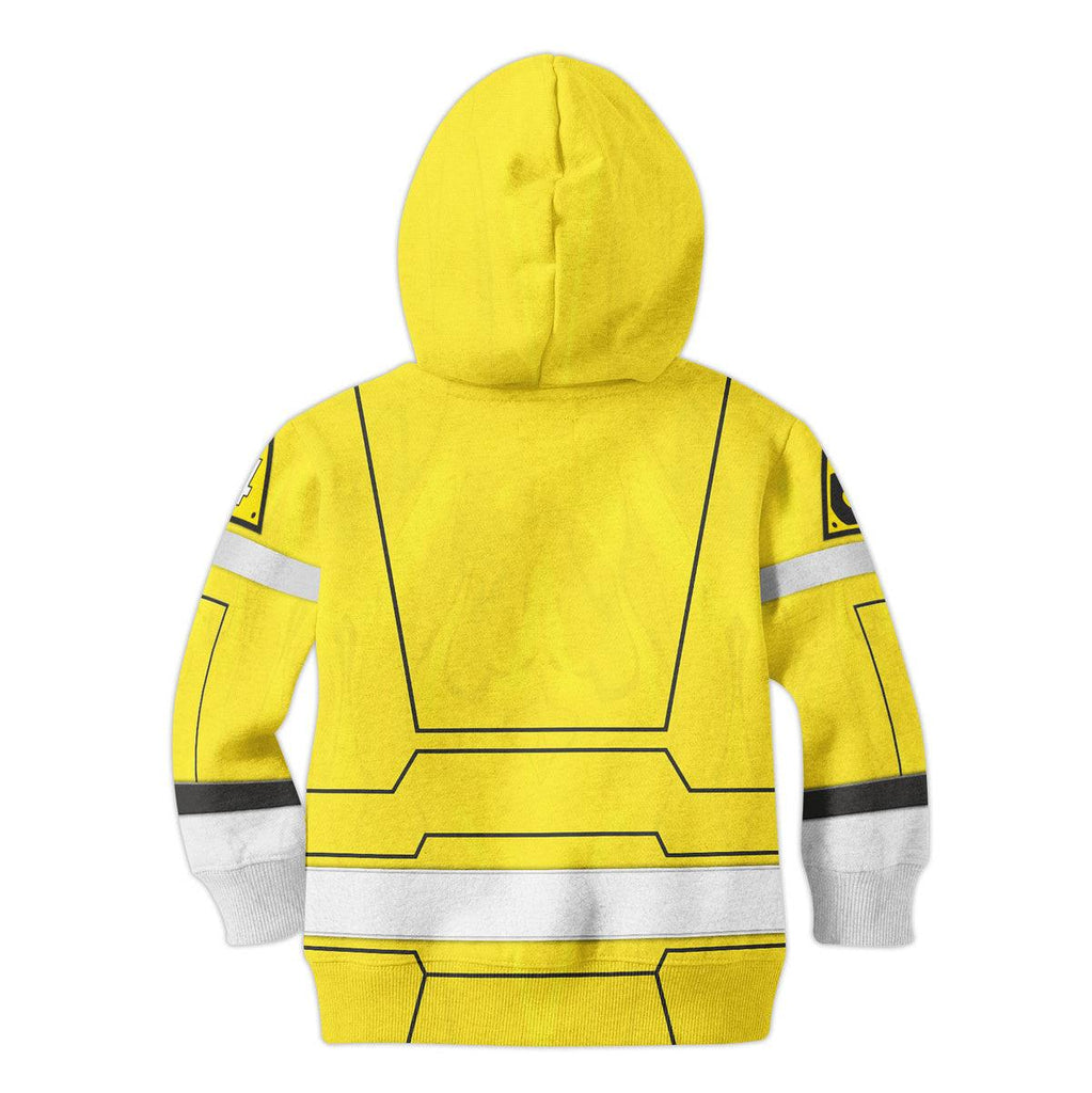 OodieGang Unisex Kid Tops Power Rangers Turbo Yellow 3D Apparel - OodieGang.com