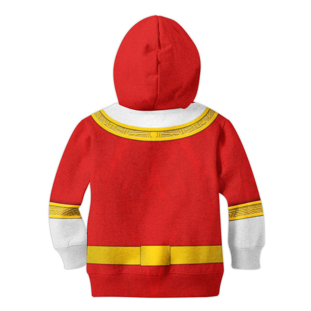 OodieGang Unisex Kid Tops Red Power Rangers Zeo Kid 3D Apparel - OodieGang.com