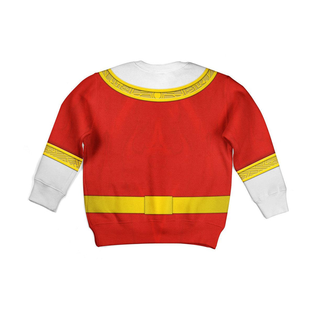 OodieGang Unisex Kid Tops Red Power Rangers Zeo Kid 3D Apparel - OodieGang.com