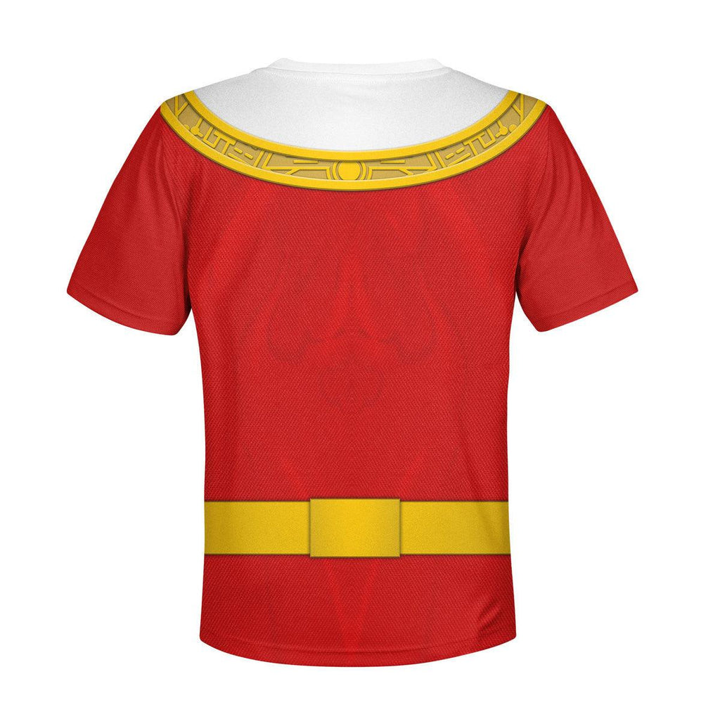 OodieGang Unisex Kid Tops Red Power Rangers Zeo Kid 3D Apparel - OodieGang.com