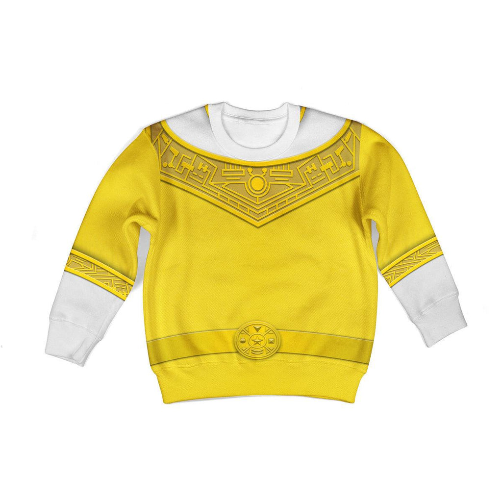 OodieGang Unisex Kid Tops Yellow Power Rangers Zeo Kid 3D Apparel - OodieGang.com