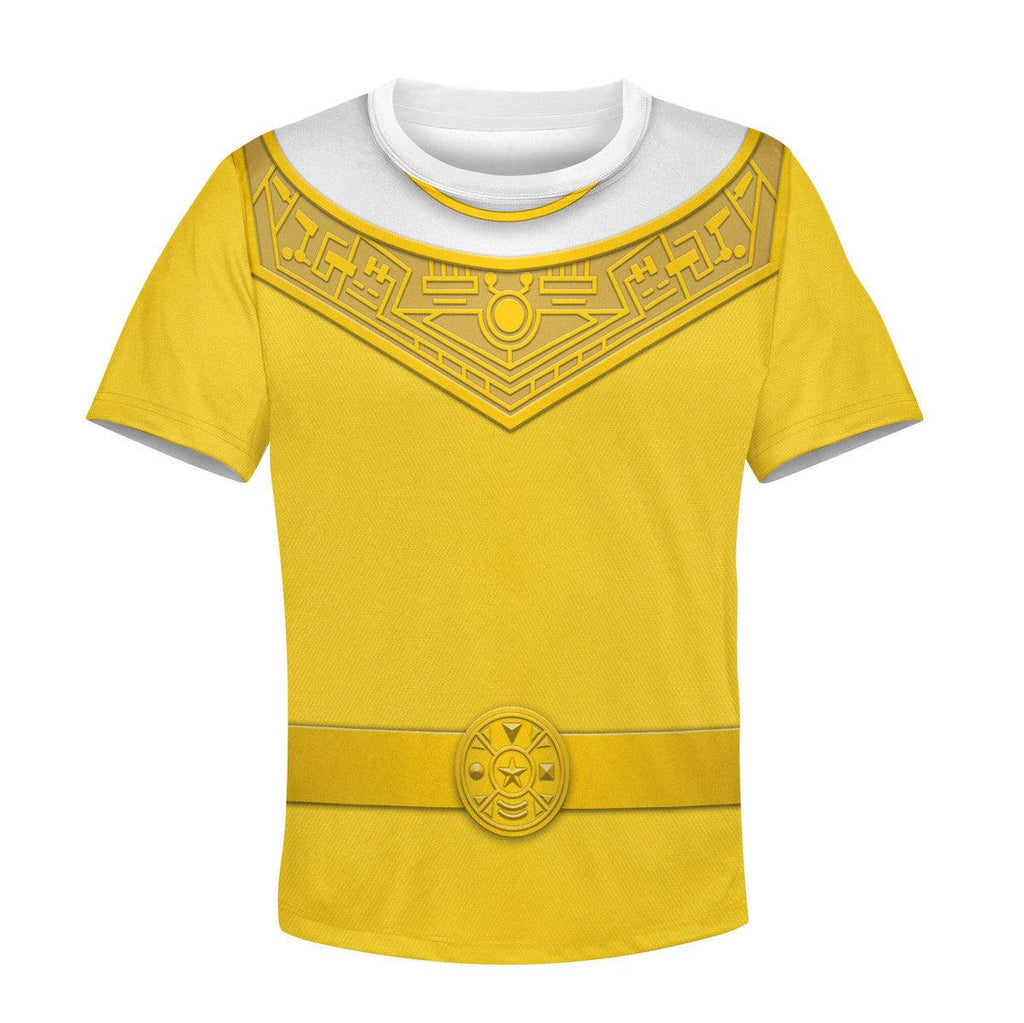 OodieGang Unisex Kid Tops Yellow Power Rangers Zeo Kid 3D Apparel - OodieGang.com