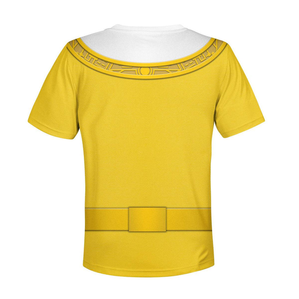 OodieGang Unisex Kid Tops Yellow Power Rangers Zeo Kid 3D Apparel - OodieGang.com