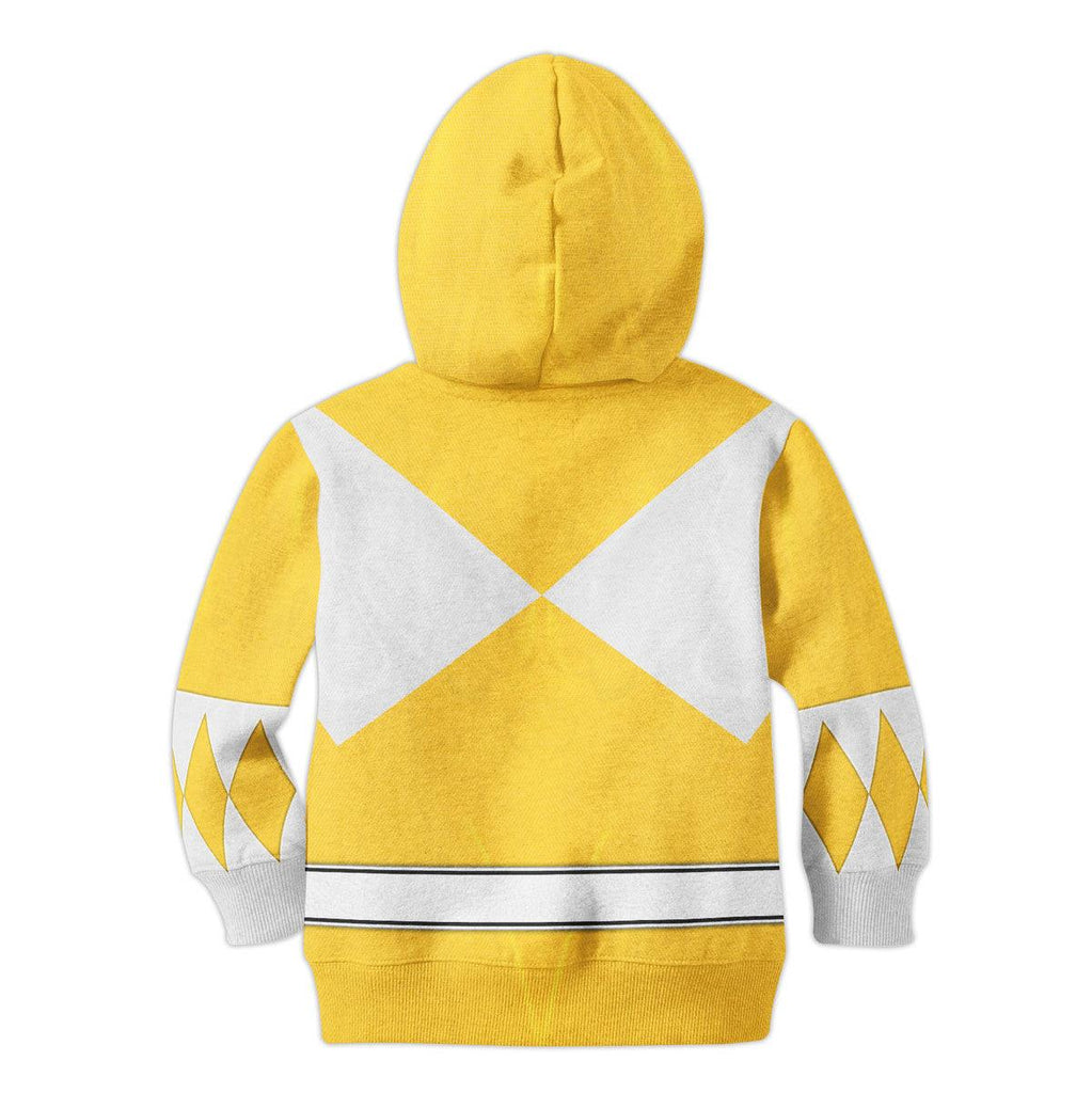 OodieGang Unisex Kid Tops Yellow Ranger Mighty Morphin Kid 3D Apparel - OodieGang.com